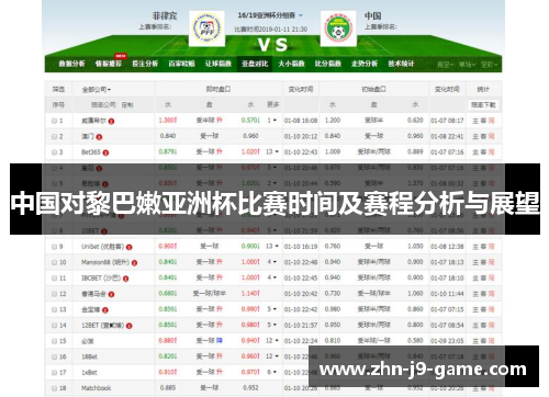 中国对黎巴嫩亚洲杯比赛时间及赛程分析与展望 中国对黎巴嫩亚洲杯比赛时间及赛程分析与展望