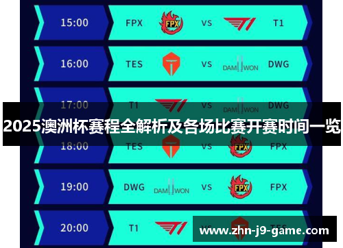 2025澳洲杯赛程全解析及各场比赛开赛时间一览 2025澳洲杯赛程全解析及各场比赛开赛时间一览